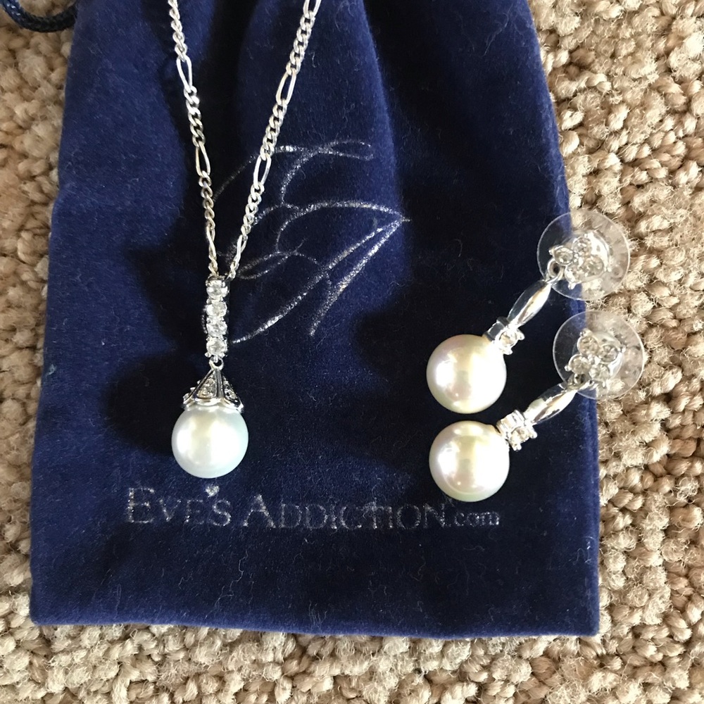 Prom Jewelry Necklace Earring Set